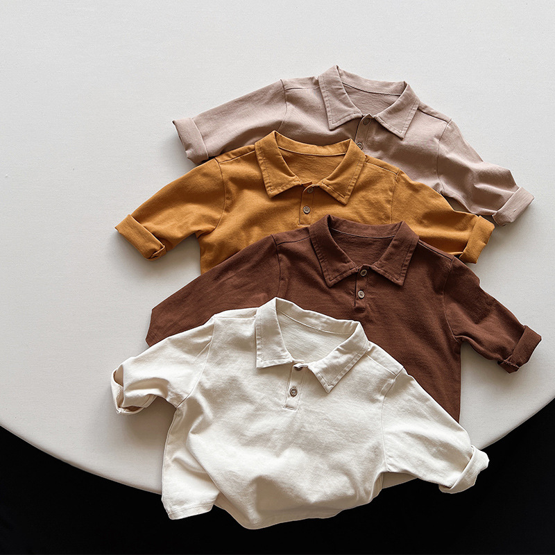 Kid Solid Color Polo Shirt