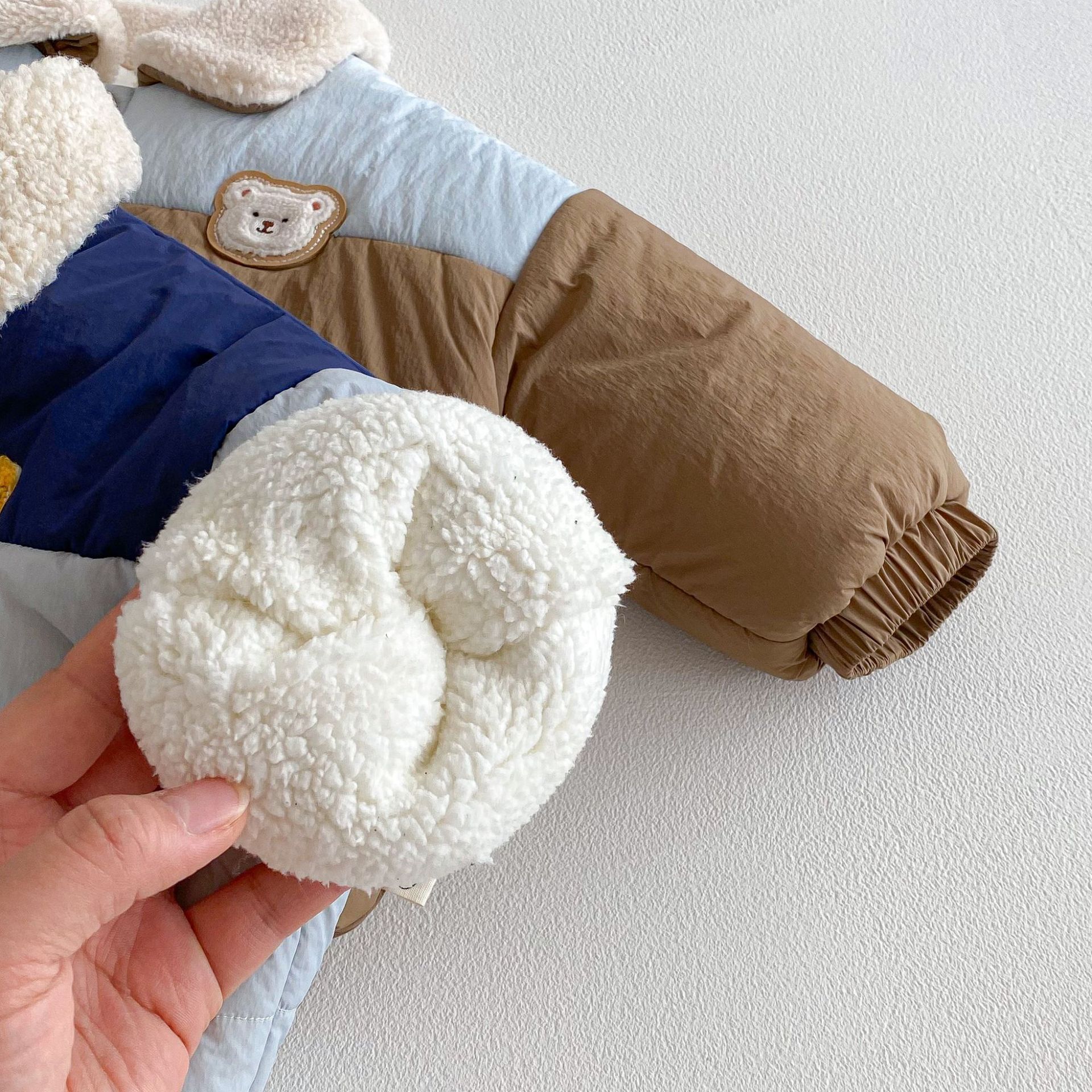 Baby & Kids Bear Colorblock Warm Jacket