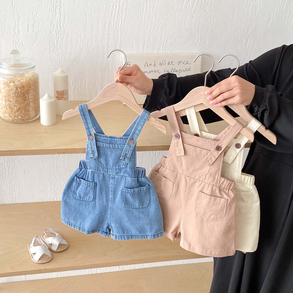 Baby Vintage-inspired Denim Overalls