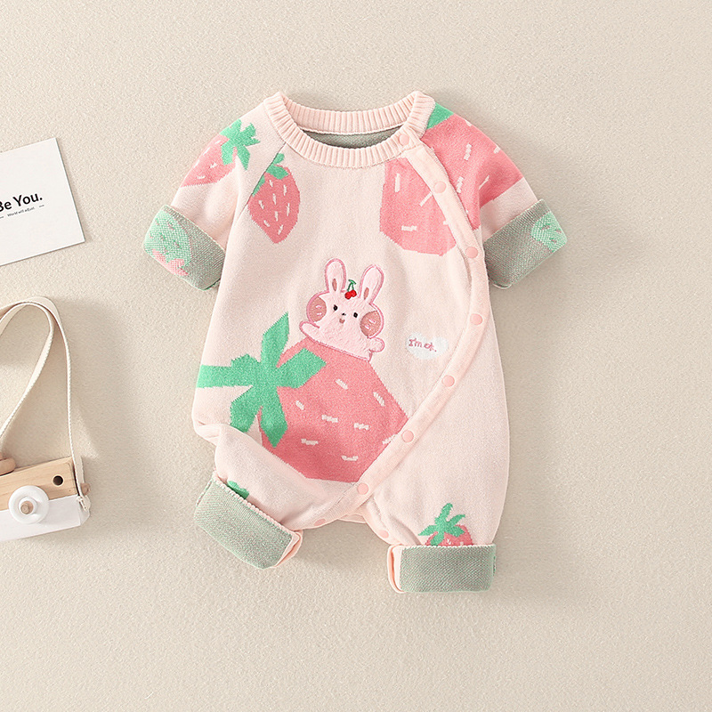 Baby Rabbit Sweater Romper