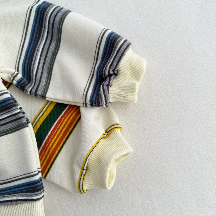 Kid Coloful Stripe Sweatshirt