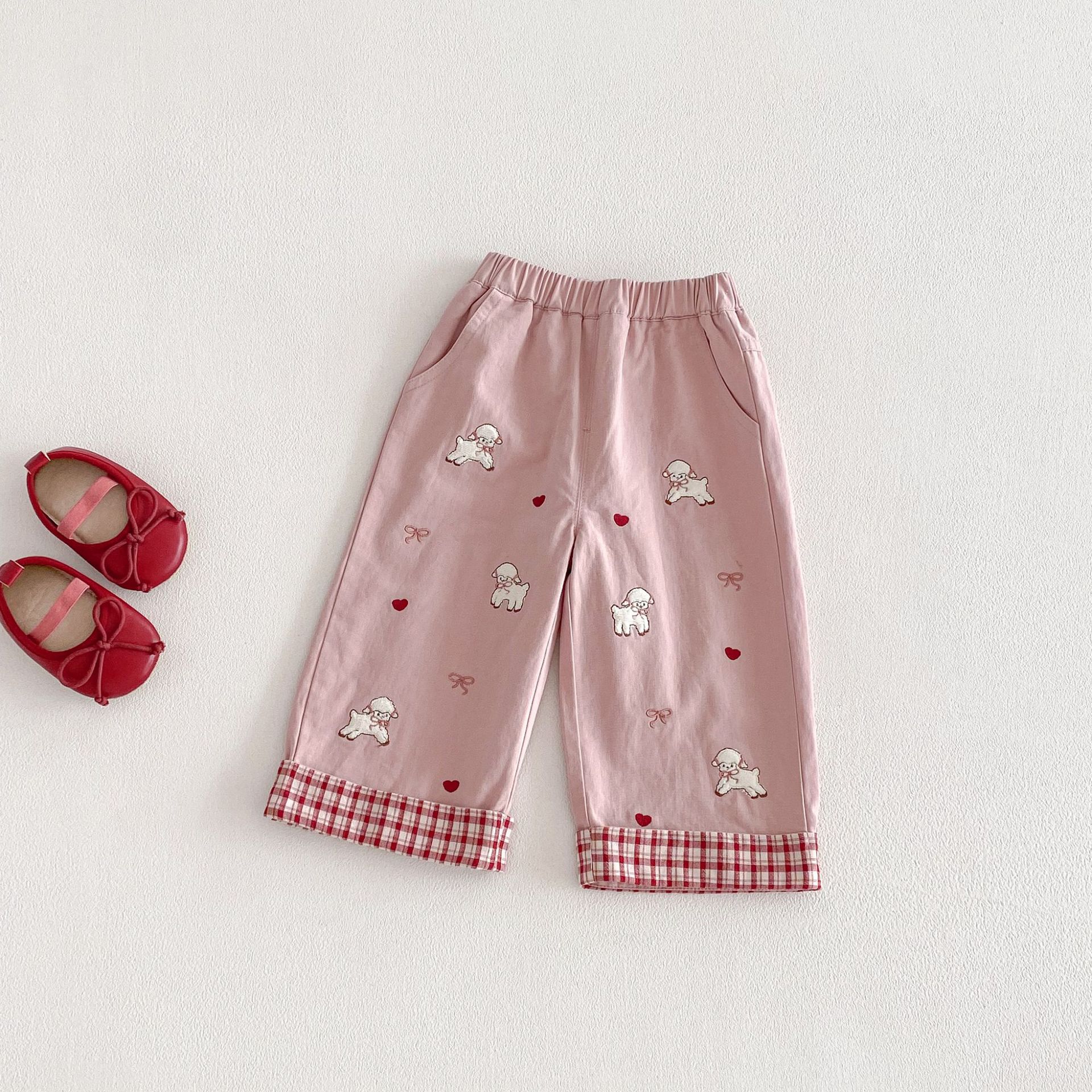 Baby Toddler Embroidered Sheep Pants