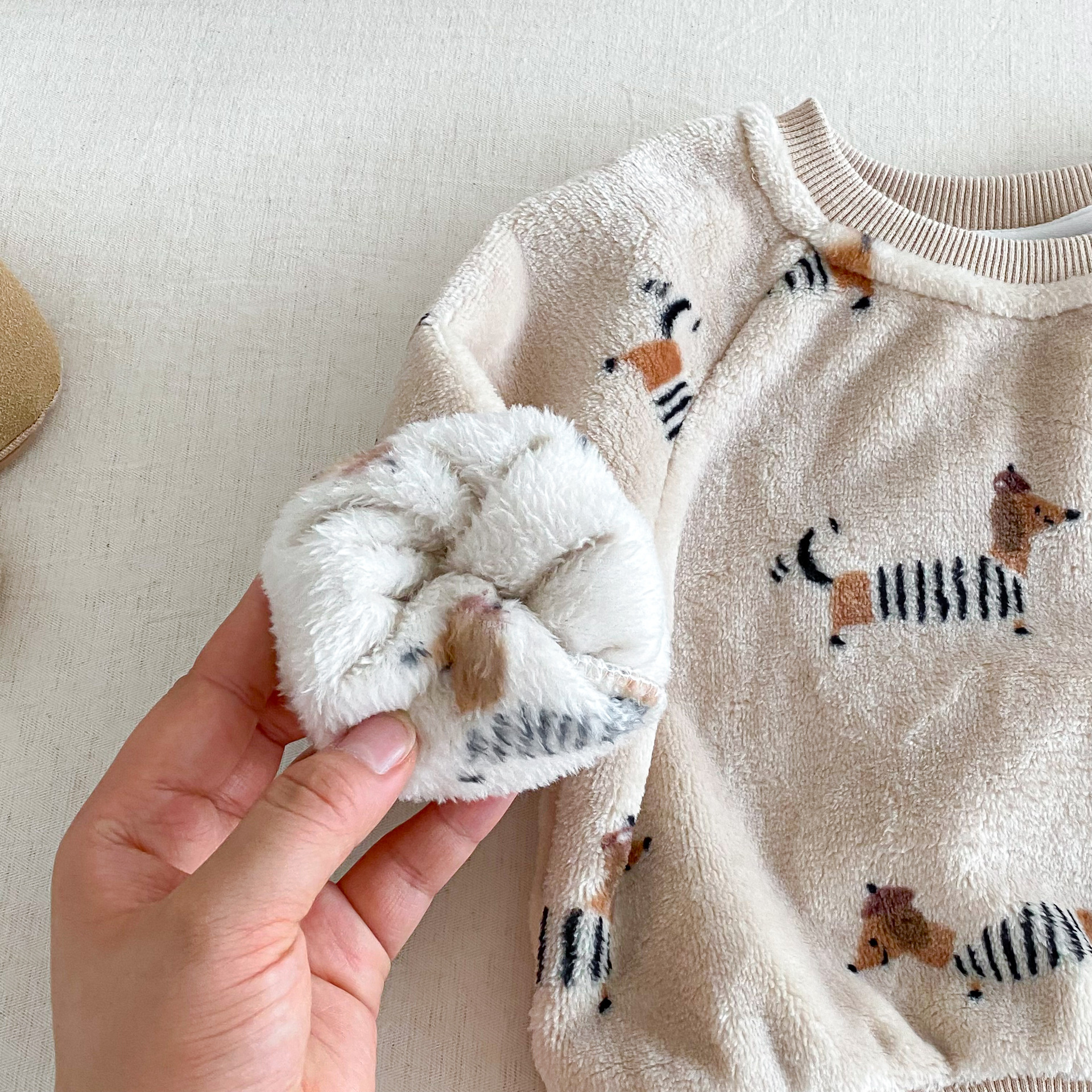 Baby Dogs Double Sided Fleece 2-piece Set