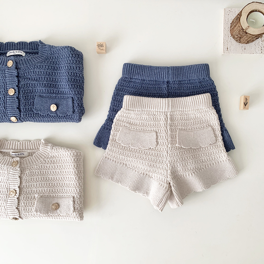 Baby Toddler Girl Cardigan and Skirt Knitting Set