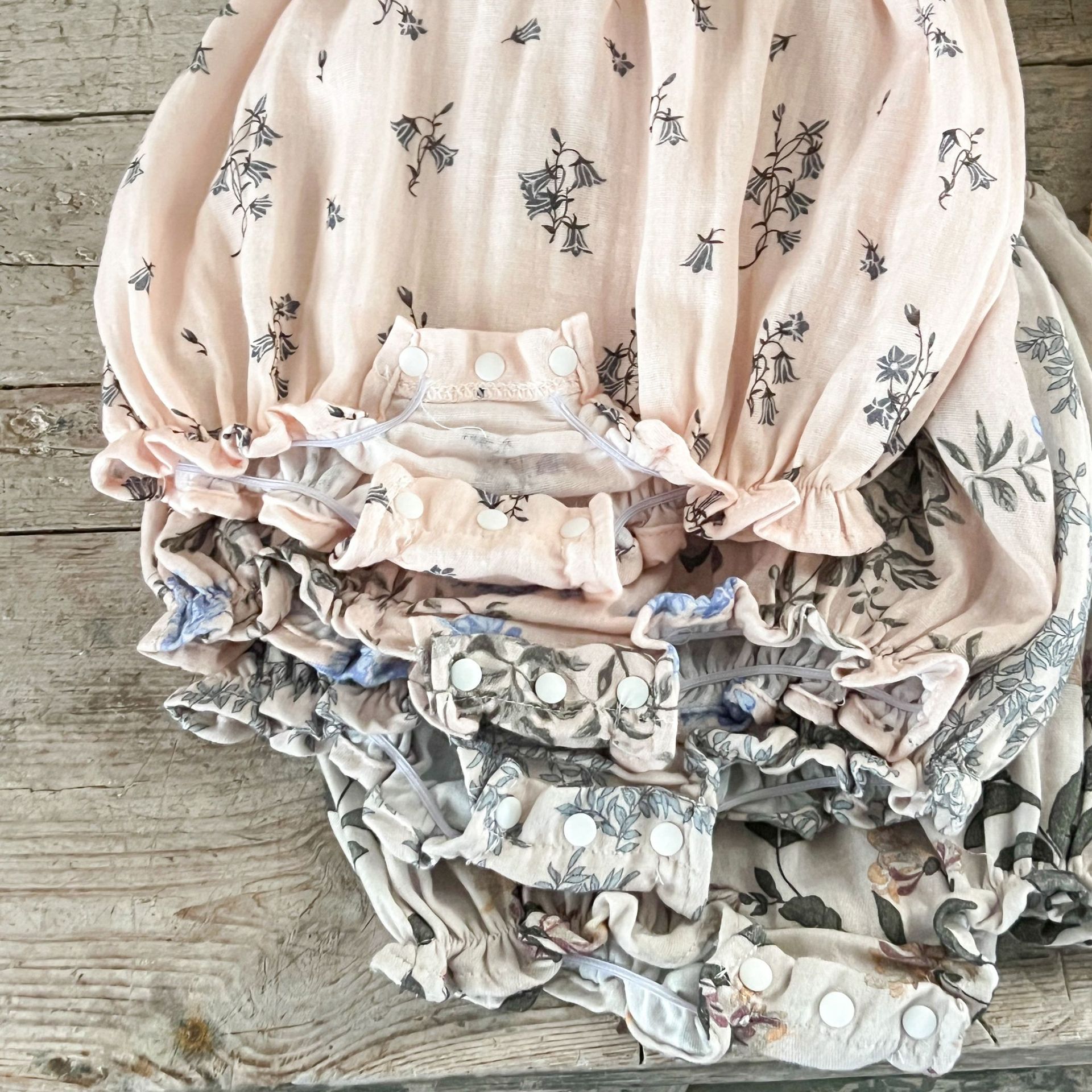 Baby Girl Floral Suspender Suit