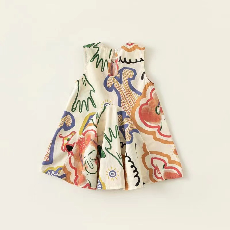 Baby Kid Girls Graffiti Dress