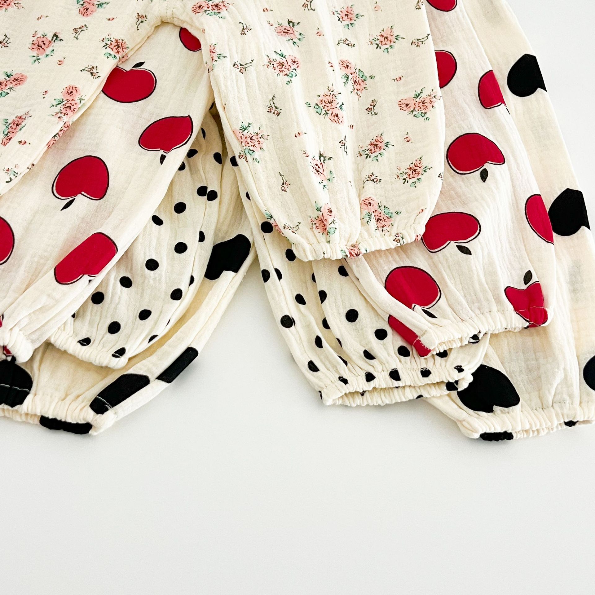 Toddler Apple Dots Florals Pants