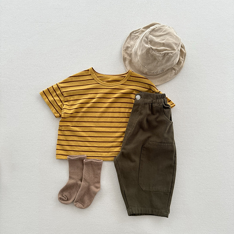 Kid Vintage Stripe Casual T-Shirt