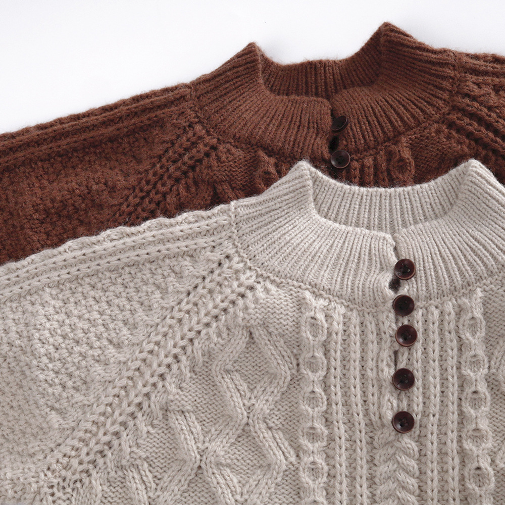 Kid Woven Turtleneck Sweater