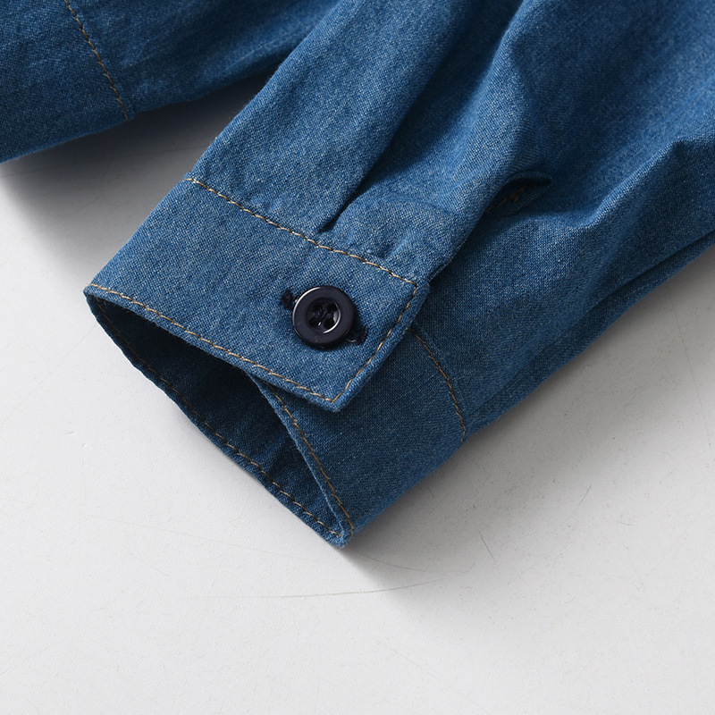 Baby Denim Shirt 2 Pieces Set