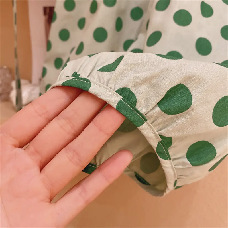 Toddler 2-Piece Green Dots Set with Hat