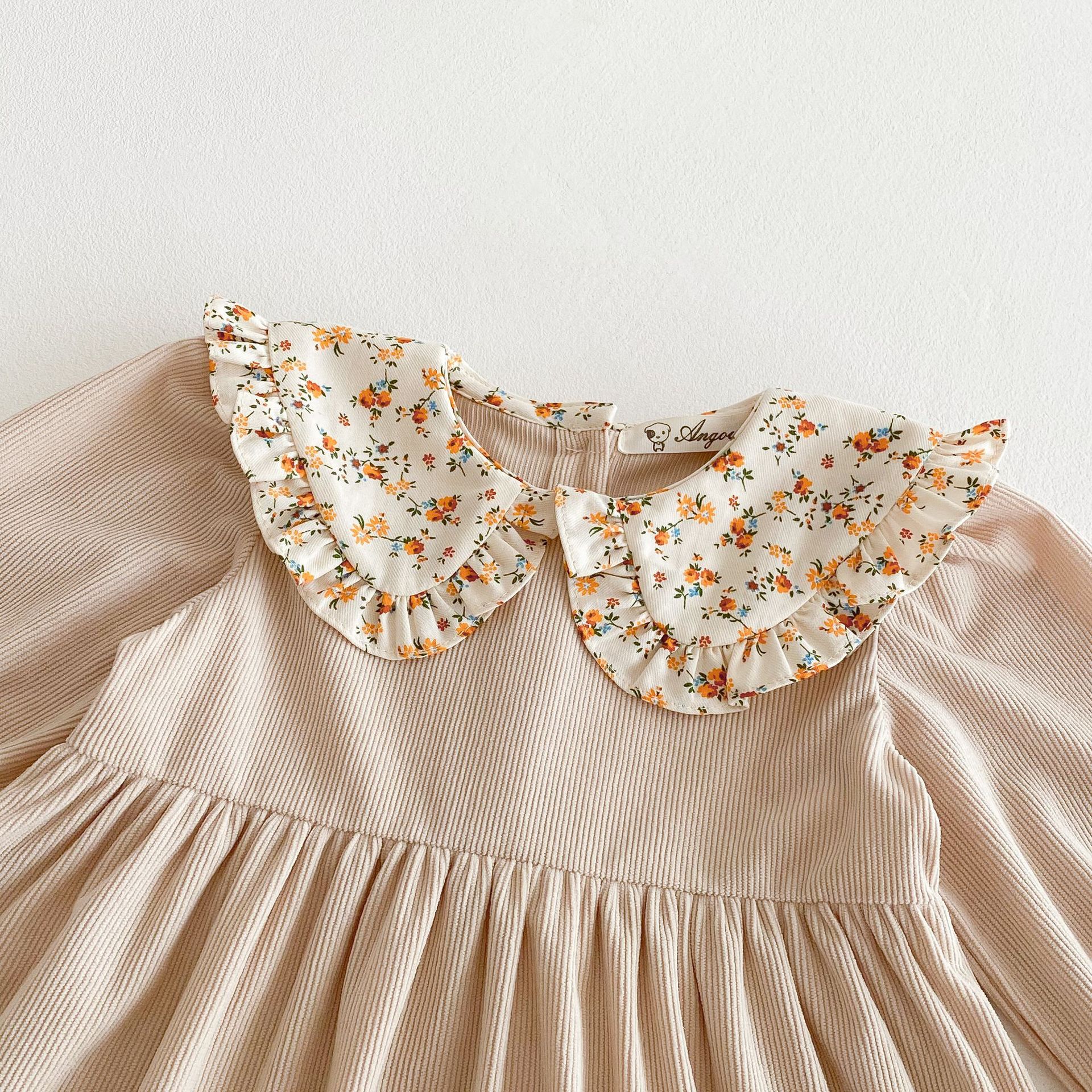 Toddler Girl Floral Collar Dress