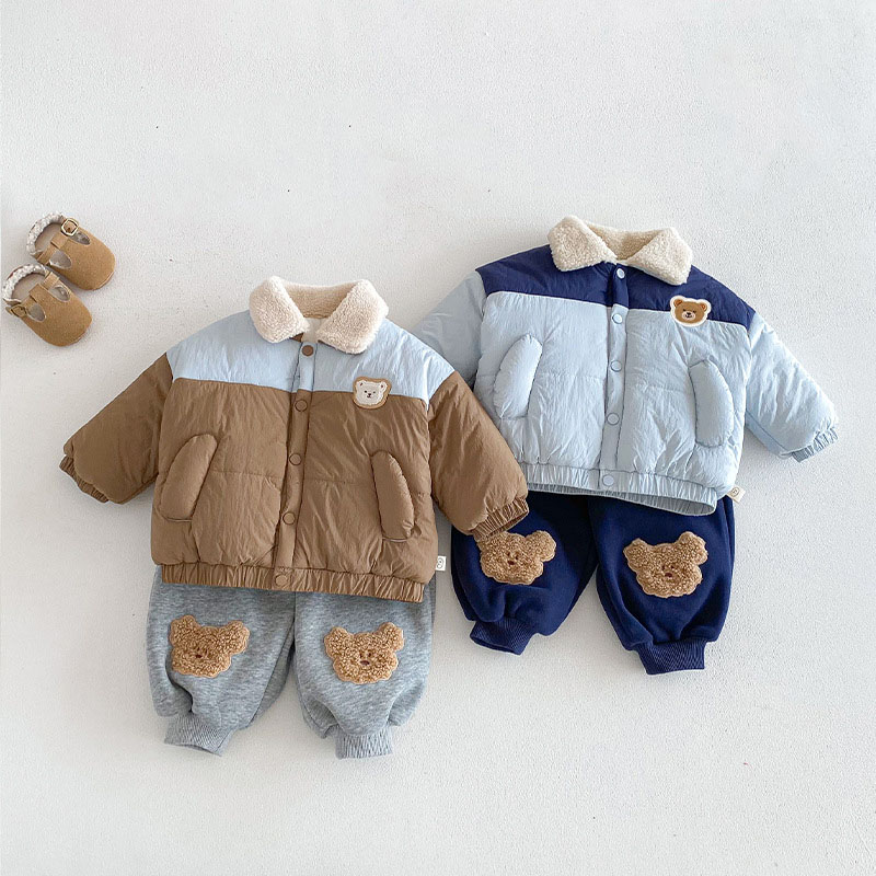 Baby & Kids Bear Colorblock Warm Jacket