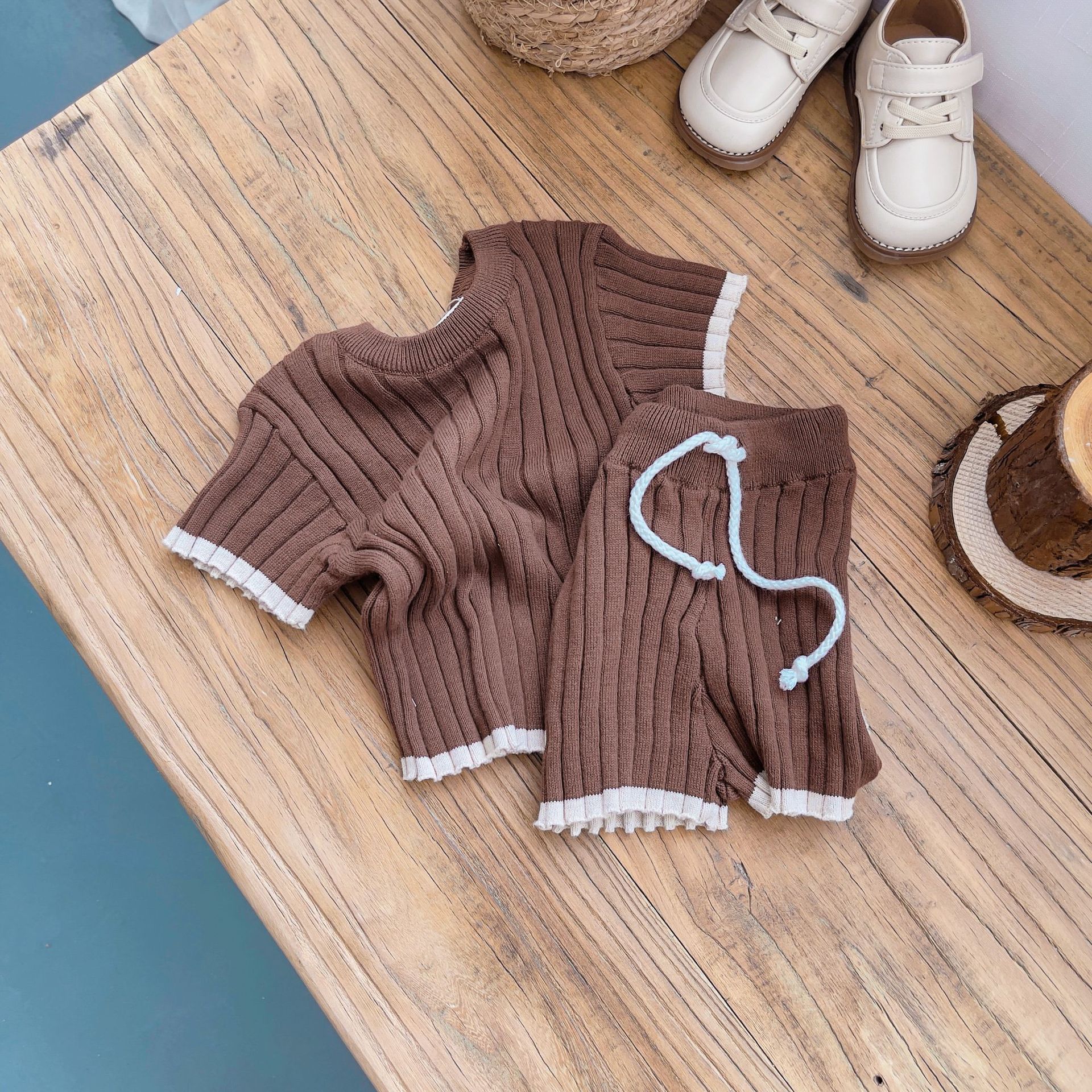 Baby Girls Heart Hollow Sweater Bodysuit
