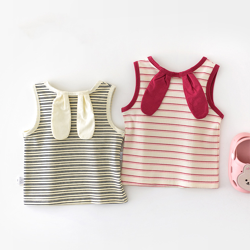 Baby Stripe Rabbit Vest