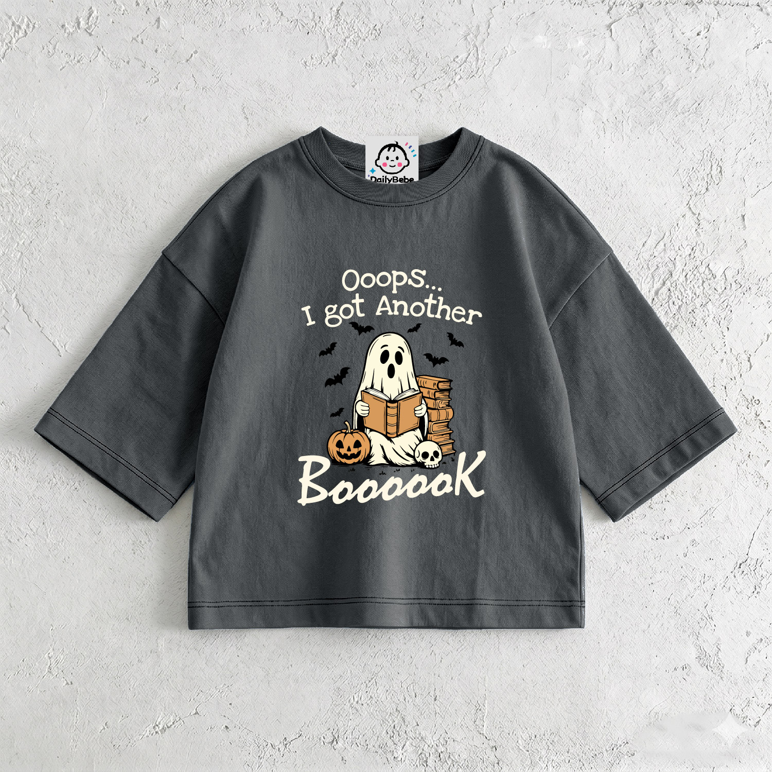 OOOPS I GOT ANOTHER BOOOOOK Baby & Kids Ghost T-Shirt (6M-12Y)