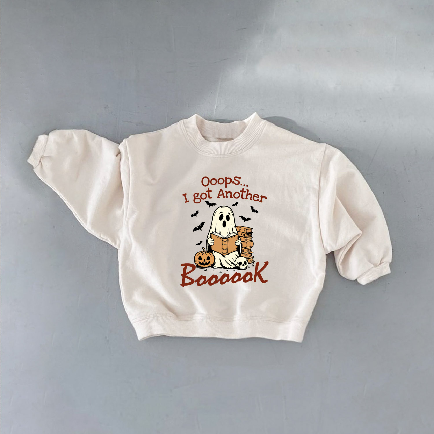 OOOPS I GOT ANOTHER BOOOOOK Baby & Kids Ghost Sweatshirt
