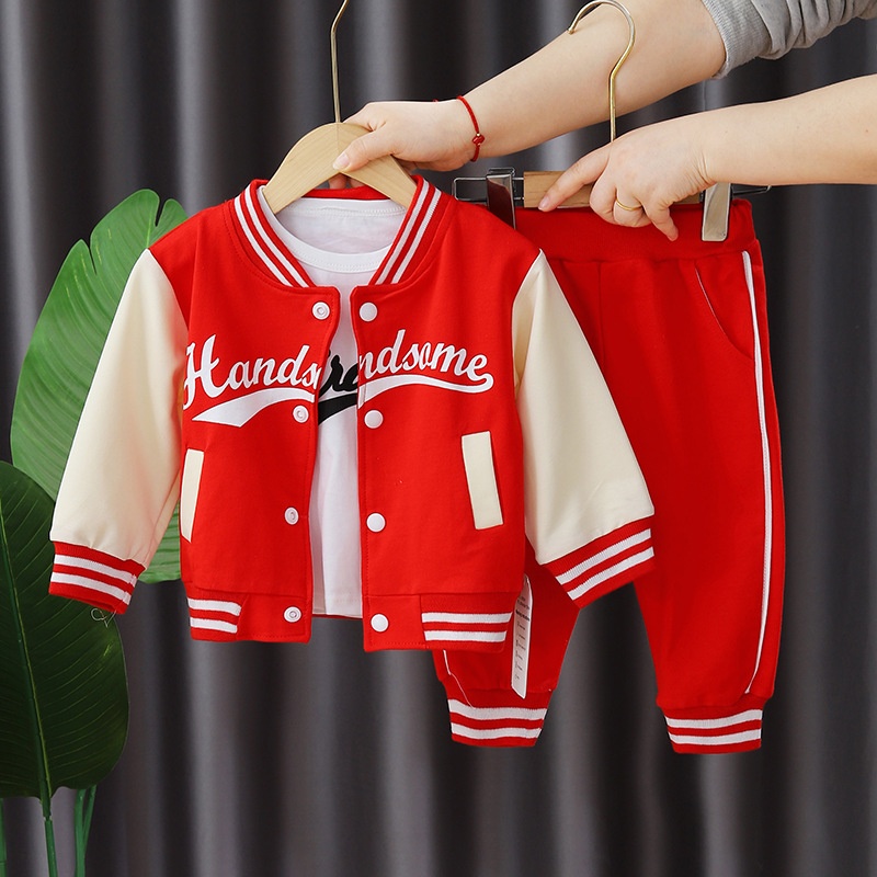 3-Piece Baby Toddler Baseball Jersey Set