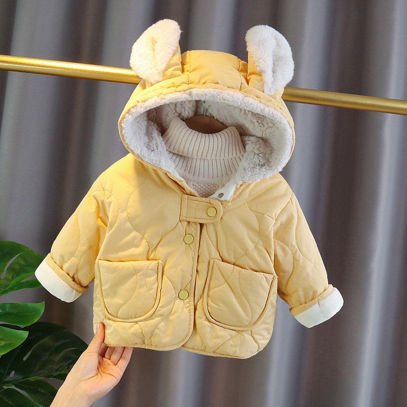 Toddler Girl Rabbit Ears Padded Cotton Jacket