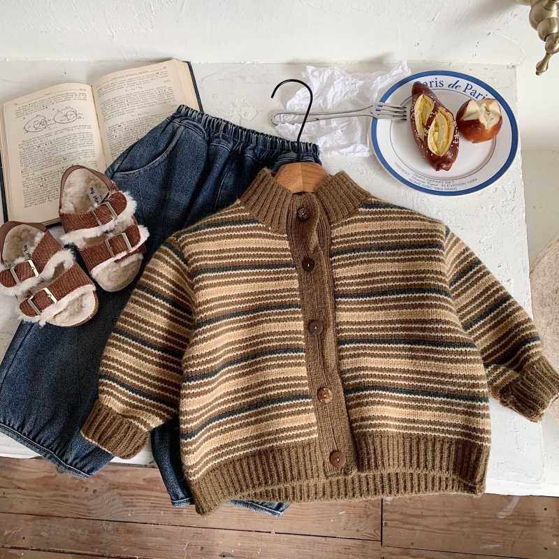 Baby Toddler Striped Cardigan Sweater