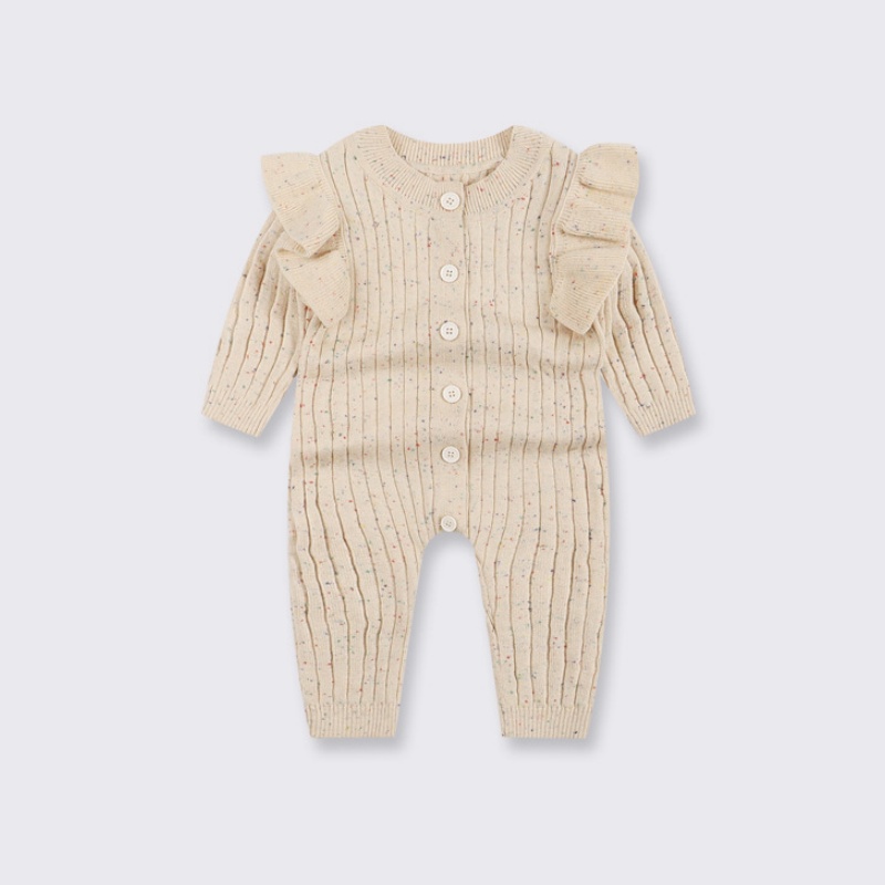 Baby Newborn Girls Lace Sweater Romper