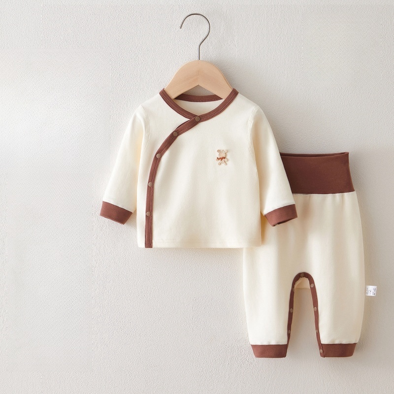 Baby Newborn Bear Colorblock 2-Piece Set