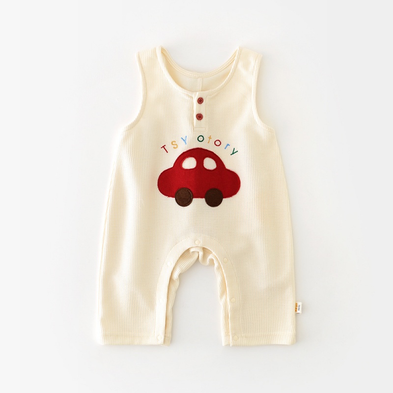 Baby Red Car Overalls 