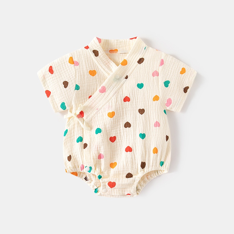 Baby Love Short Sleeve Wrap Pants Romper