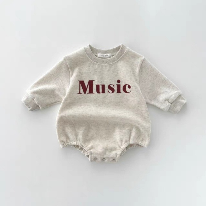 Music Baby Alphabet Print Romper