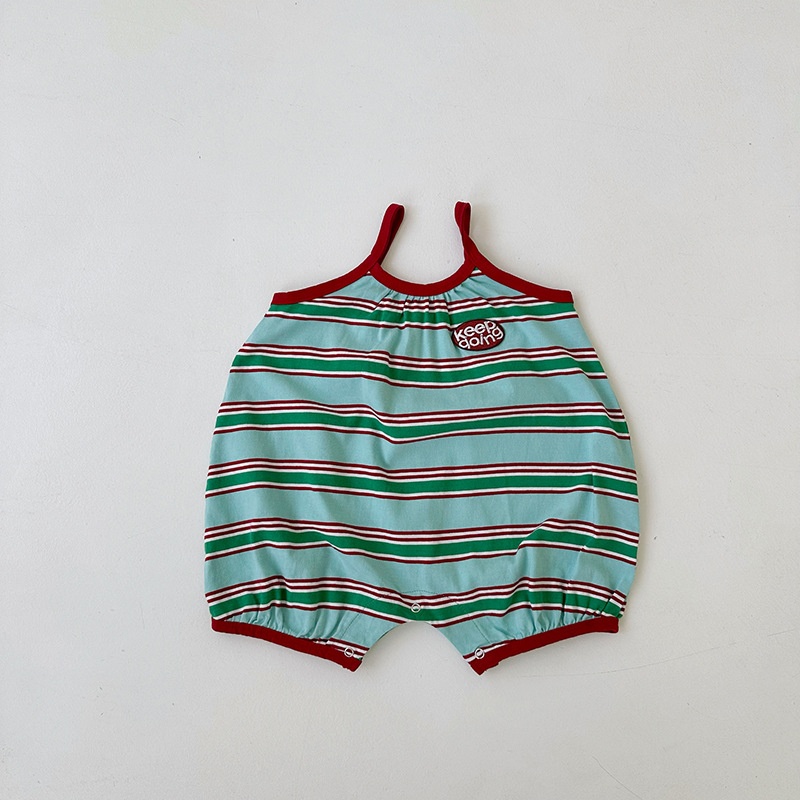 Baby Striped Camisole Romper