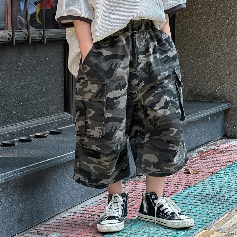 Baby Toddler Boys' Camouflage Workwear 5-Inch Pants