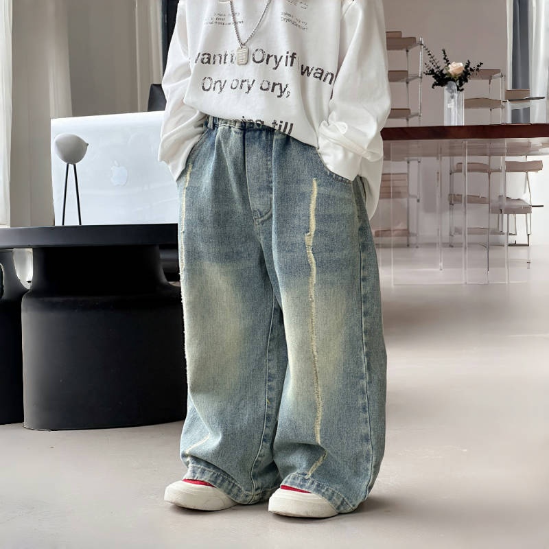Baby Toddler Boys' Distressed Denim Pants