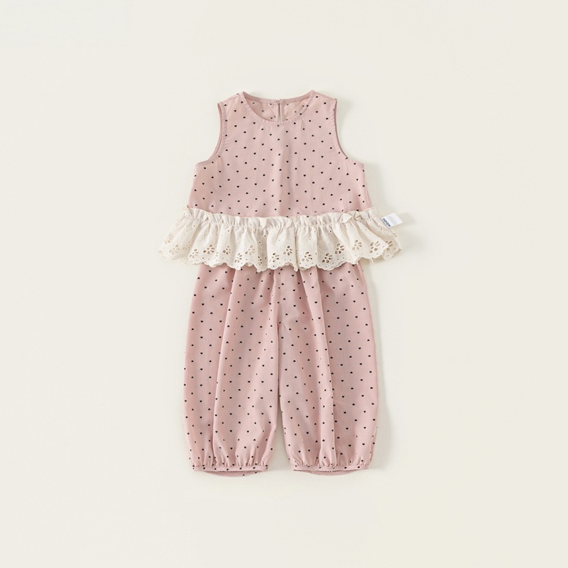Baby Toddler Girls Polka Dot Tank Top and Pants Set
