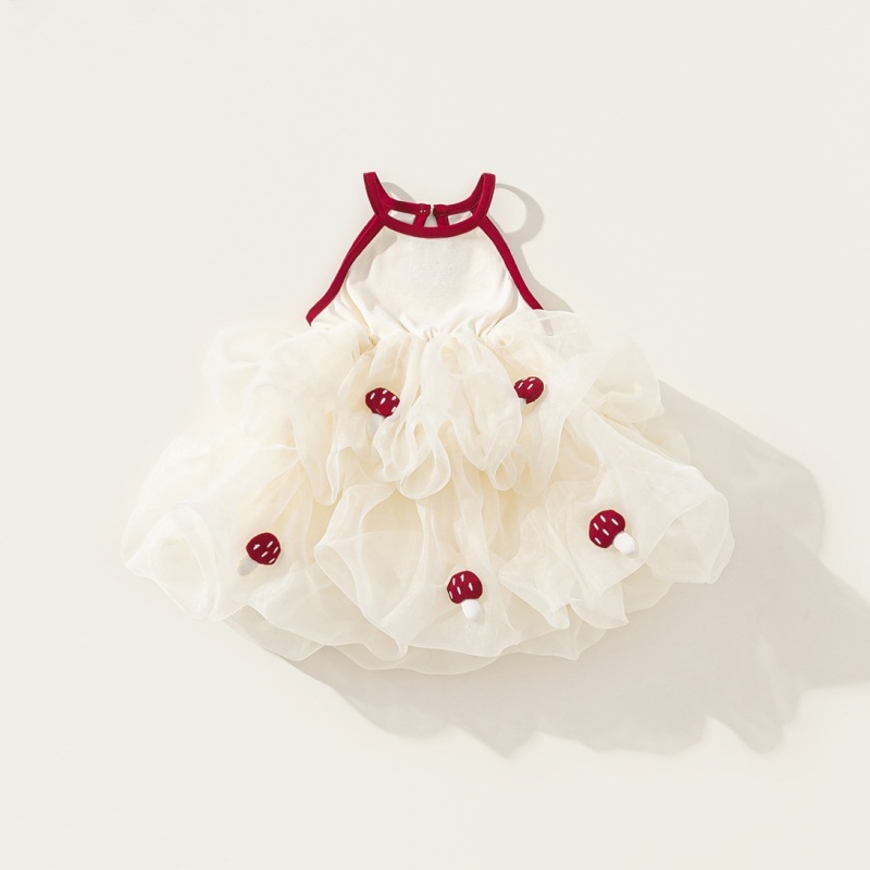 Baby Toddler Girls Strapless Patchwork Mesh Dress 