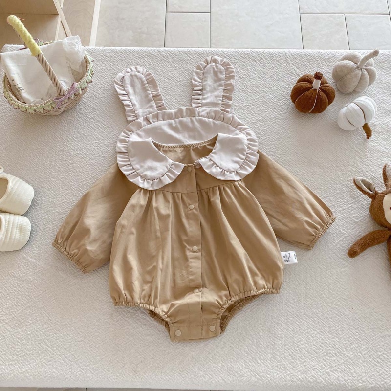 Baby Girl Rabbit Ear Collar Princess Dress