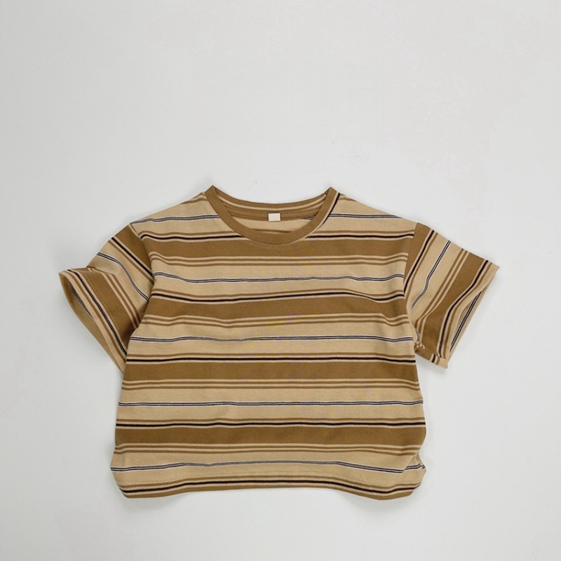 Baby Toddler Color Block Striped T-Shirt Top