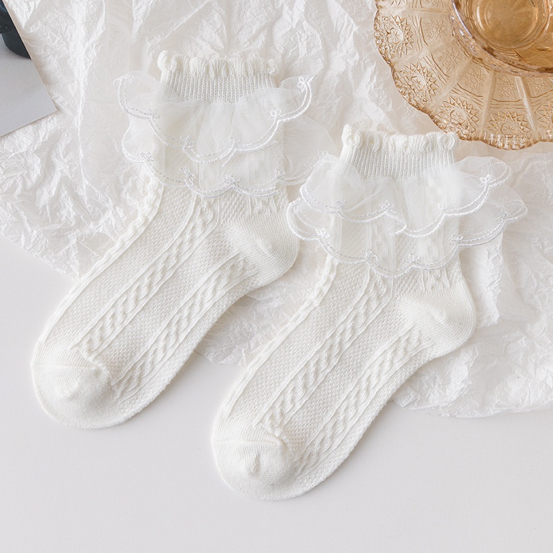 Baby Toddler Girls Lace Trim Socks
