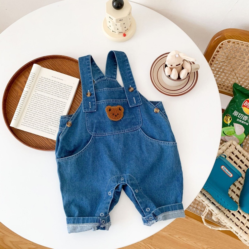 Baby Bear Pocket Denim Overalls