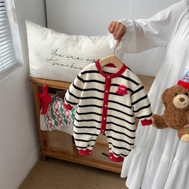 Baby Striped Sweater Romper