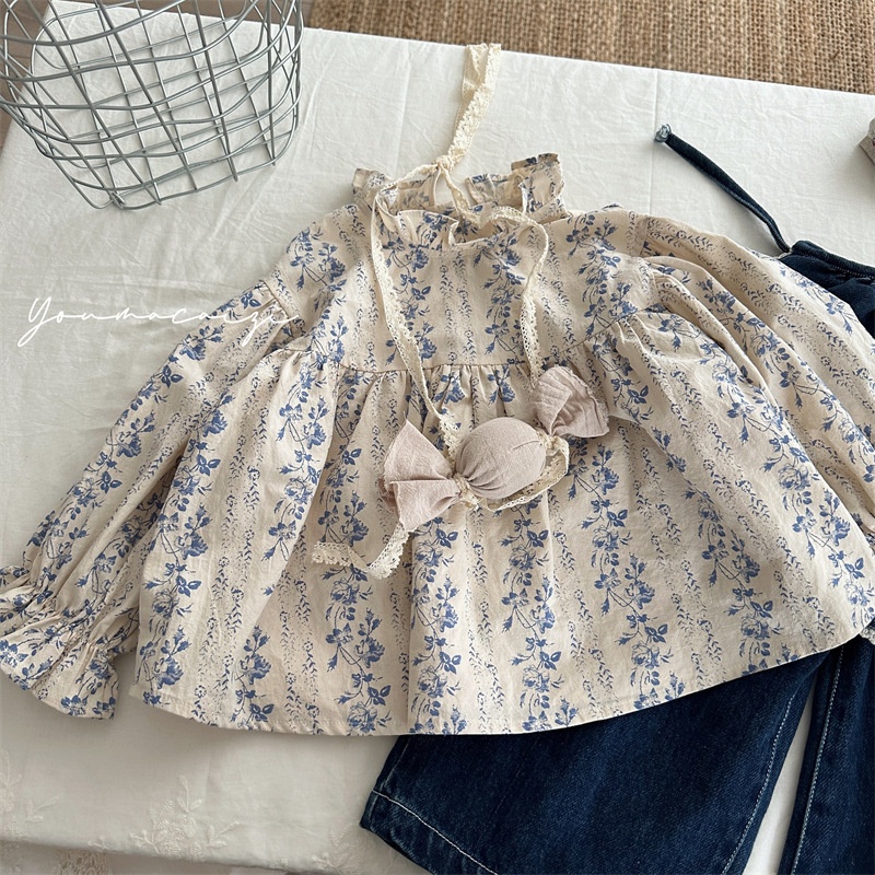 Baby Toddler Floral Print Puff Sleeve Dress