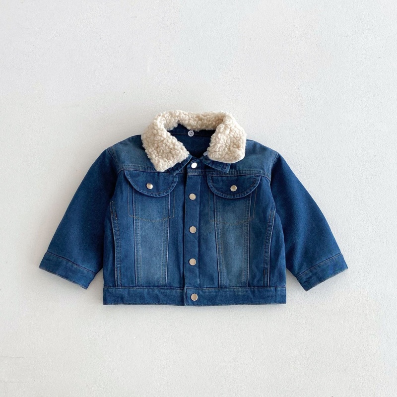 Baby Toddler Fleece-Lined Warm Denim Jacket
