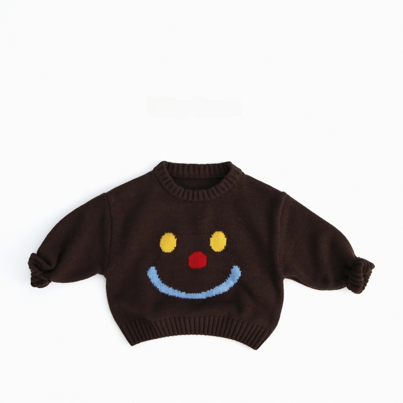 Baby Toddler Smiley Face Jacquard Sweater