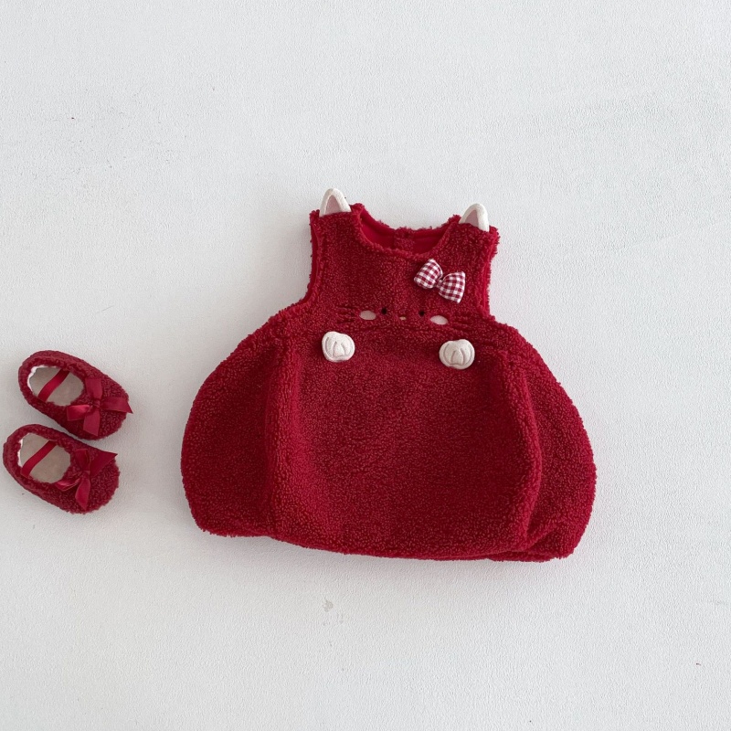 Baby Toddler Girls' Wool Lambswool Vest Dress
