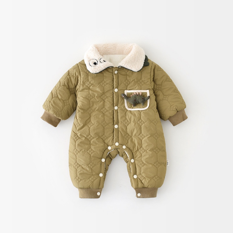 Baby  Dinosaur Fleece Romper(Includes bag)