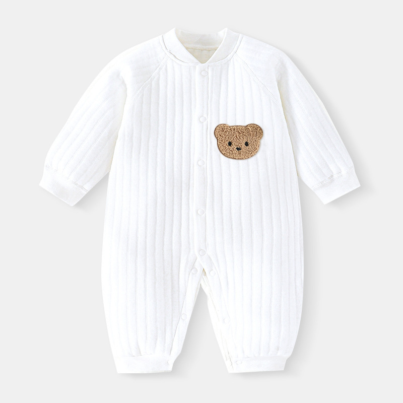 Baby Newborn Warm Bear Long Sleeve Romper