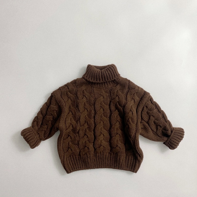 Baby & Kids Twisted Cable Turtleneck Sweater