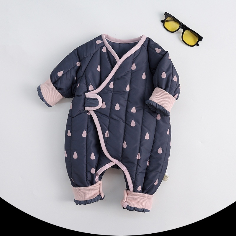 Baby Print Snap-Front Romper