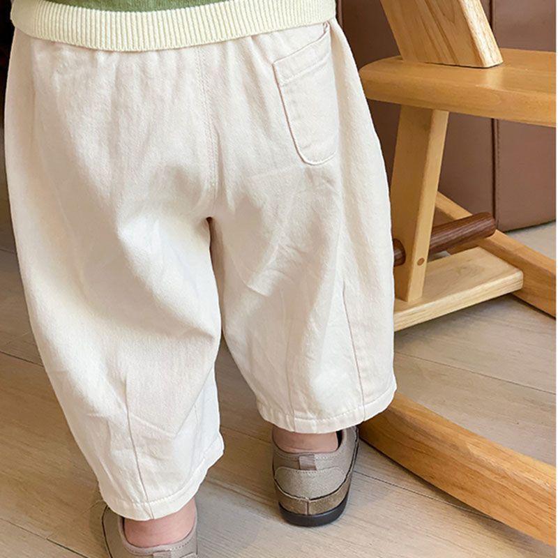 Baby Toddler Hem Solid Color Pants