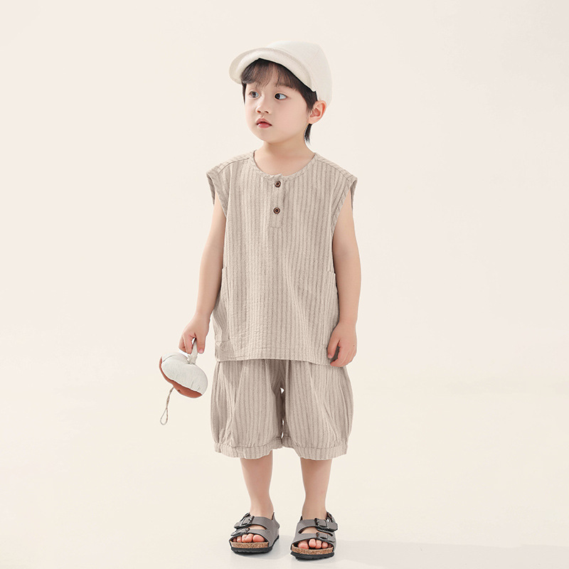 Toddler Striped Tank Top and Shorts Set