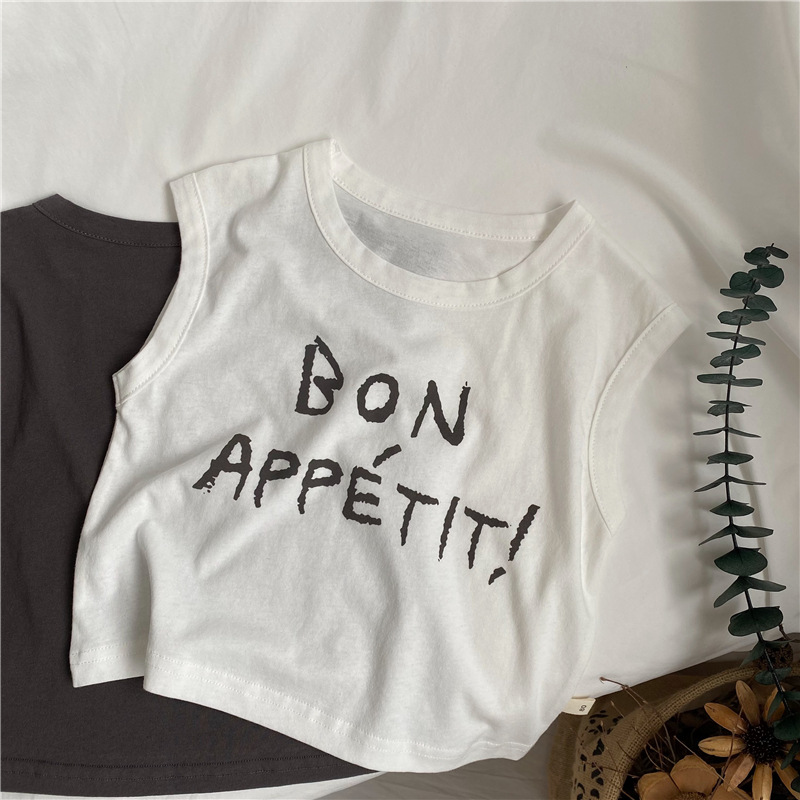 Kids Letter Print Vest Top